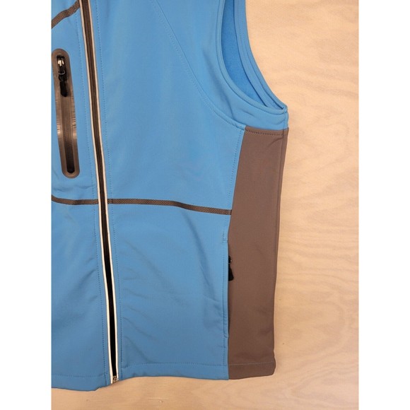 Alpine Cotton Men's SZ L Vest Fleece Lined Zip Pockets Blue Gray Outdoor Core - Picture 2 of 11